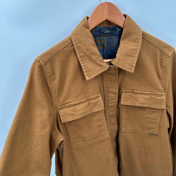 Prana Women's Nikit Walnut Brown Jacket // L - Picture 6 of 9